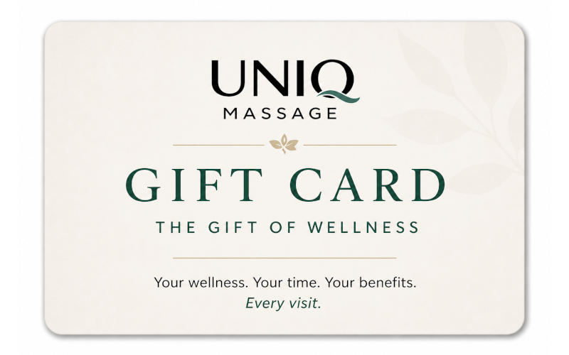 Uniq Massage gift card in McKinney TX — a thoughtful gift for any occasion